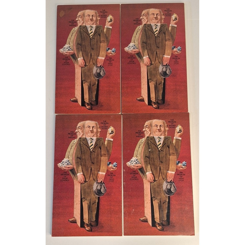Lot Of 4 Pfizer Labs Notepads Diabinese Chlorpropamide Vintage